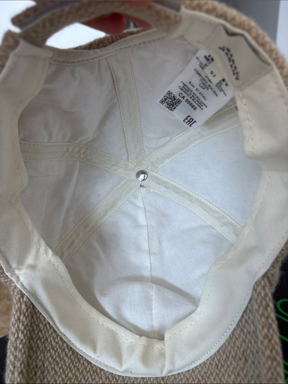 Isabel Marant Beige Knit Logo Baseball Cap - Picture 4 of 4